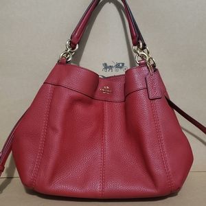 SOLD*****Coach Small Lexy Crossbody Red Leather